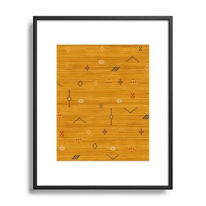 Becky Bailey Cactus Silk In Gold Metal Framed Art Print - Deny Designs - 1 of 4