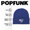 Superman 2025 New Logo White Knit Beanie for Men and Women, Royal - 2 of 4