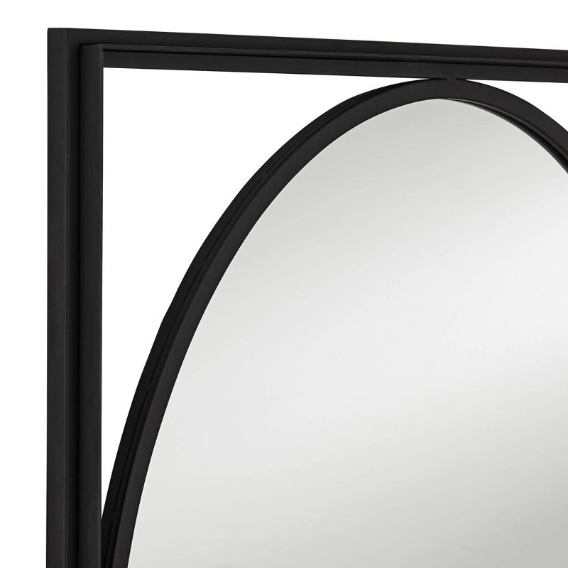 Uttermost Cameo Satin Black 23 3/4" x 33 3/4" Oval Wall Mirror, 3 of 8