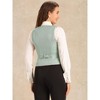 INSPIRE CHIC Women's Vintage Waistcoat Button Up Steampunk Jacquard Sleeveless Suit Vest - 3 of 4