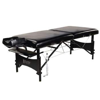Master Massage 30" Galaxy Portable Massage Table with Therma-Top Adjustable Heating System, Black