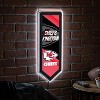 Evergreen Ultra-Thin Glazelight LED Wall Decor, Pennant, Kansas City Chiefs- 9 x 23 Inches Made In USA - 2 of 4