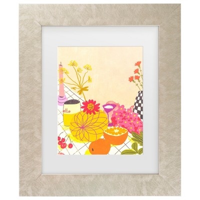 Trademark Fine Art - Gigi Rosado  Citrus and flowers Matted Framed Art
