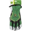 John Deere  Men's Large Split Cowhide Leather Green Work Glove JD00035-L - 2 of 2