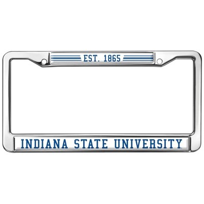 Indiana State School Logo Full Size Standard License Plate Metal Frame
