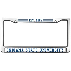 Indiana State School Logo Full Size Standard License Plate Metal Frame - 1 of 4