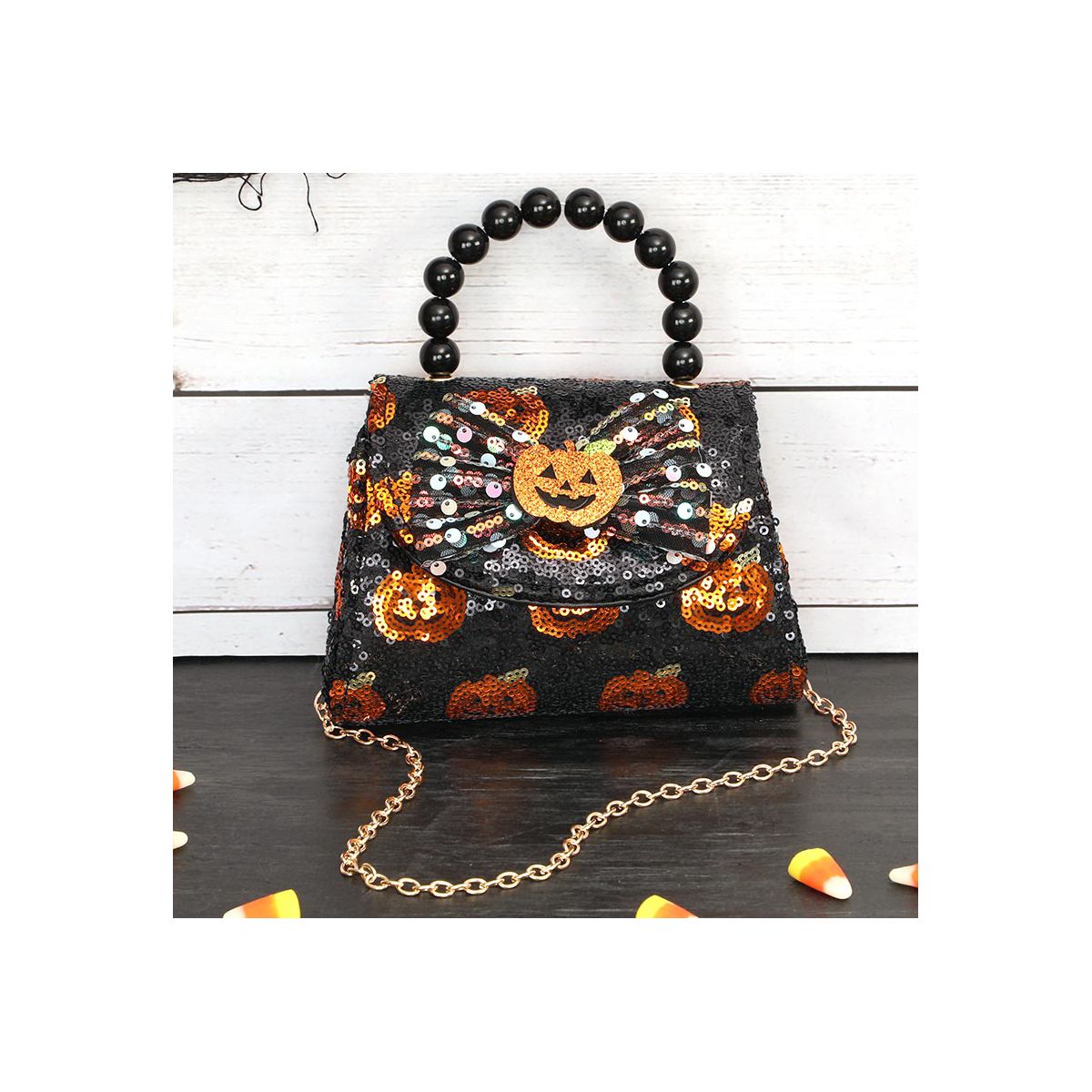 The Lakeside Collection Halloween Sequin Mini Purse - - thumbnail 2