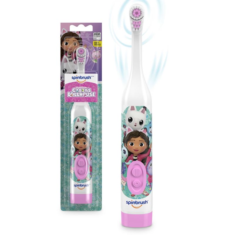 Spinbrush Kids&#39; Gabby&#39;s Dollhouse Electric Toothbrush, 1 of 11