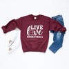 Simply Sage Market Women's Graphic Sweatshirt Live Love Basketball - 2 of 3