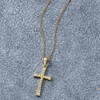 Pure Collection by Ross-Simons 0.10 ct. t.w. Diamond Cross Pendant Necklace in 14kt Yellow Gold - 2 of 4