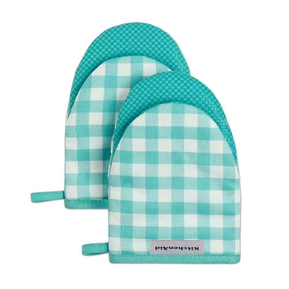 KitchenAid Gingham 2-Pc. Mini Oven Mitt Set