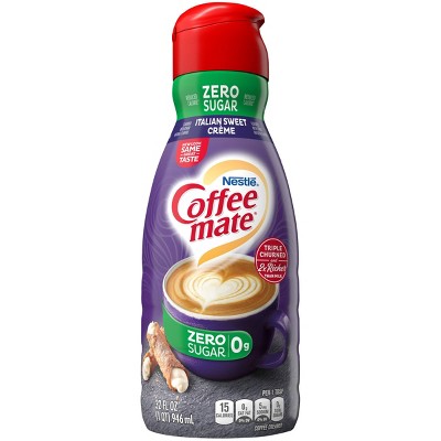 Coffee mate Zero Sugar Italian Sweet Crème Coffee Creamer - 1qt