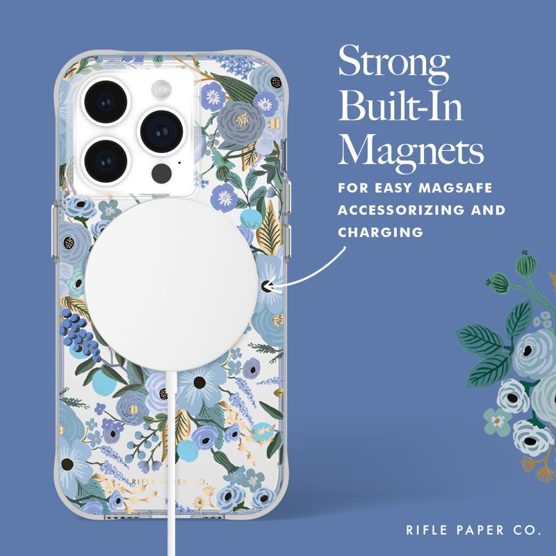 Rifle Paper Co. Apple iPhone 15 Pro MagSafe Compatible Floral Case, 4 of 8