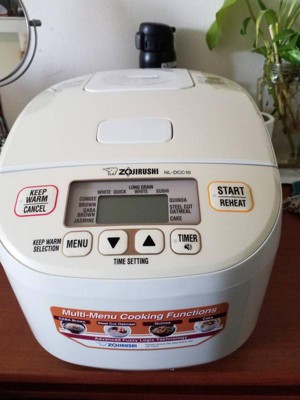 Zojirushi NL-DCC18CP Micom Rice Cooker and Warmer, 10 Cups (Pearl Beige)  with 12 Piece Knife Set 