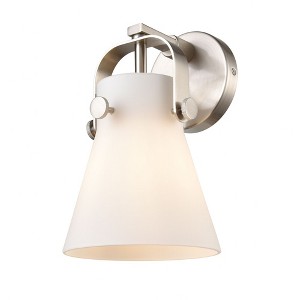 Pilaster II Cone - 1 Light Wall Sconce In Industrial Style-9.75 Inches Tall and 6.5 Inches Wide - 1 of 1