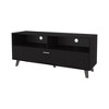 60" Melamine TV Stand with Combination Open and Closed Storage, 1 Door and Scratch-Resistant Surface for Living Room and Bedroom - 4 of 4