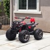 Aosom 12V Kids ATV Ride-on Four-Wheeler Toy Car with Music, Realistic Headlights, Wide Wheels, Rechargeable Battery-Powered for Boys Girls - 2 of 4