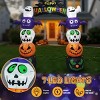 SEVOBAL Inflatable Holiday Decorations 8.2 FT Halloween Inflatables Pumpkin Blow up Archway Outdoor Decoration, Multicolored, 80"*15"*100" - 2 of 4