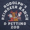 Womens Funny T Shirts Rudolphs Reindeer Ranch And Petting Zoo Sarcastic Christmas Graphic Novelty Tee For Ladies - Crazy Dog Women's T Shirt Gift For - 2 of 4