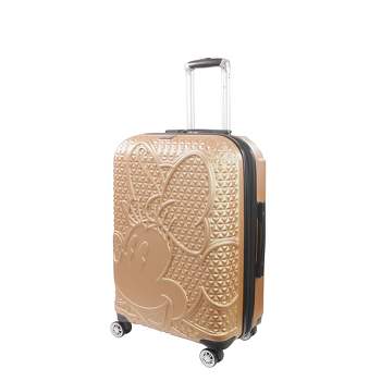 Disney Ful Textured Minnie Mouse 25in Hard Sided Rolling Luggage
