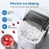 ZAFRO Ice Maker Countertop, Portable Ice Machine with Self-Cleaning, 26.5lbs/24Hrs, 9 Bullet Ice Cubes in 6 Mins, Ice Basket and Scoop, Ideal for Home - 4 of 4