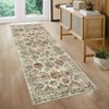 Machine Washable Vintage Large Area Rug Distressed Indoor Floor Carpet Non Slip Non Shedding Thin Foldable Printed Floor Cover - 3 of 4