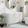 APRILSOUL  Bathroom Vanity, Mid-Century Bathroom Vanity with 2 Soft Closing Doors, Freestanding Bathroom with Wood Grain Laminate - 3 of 4