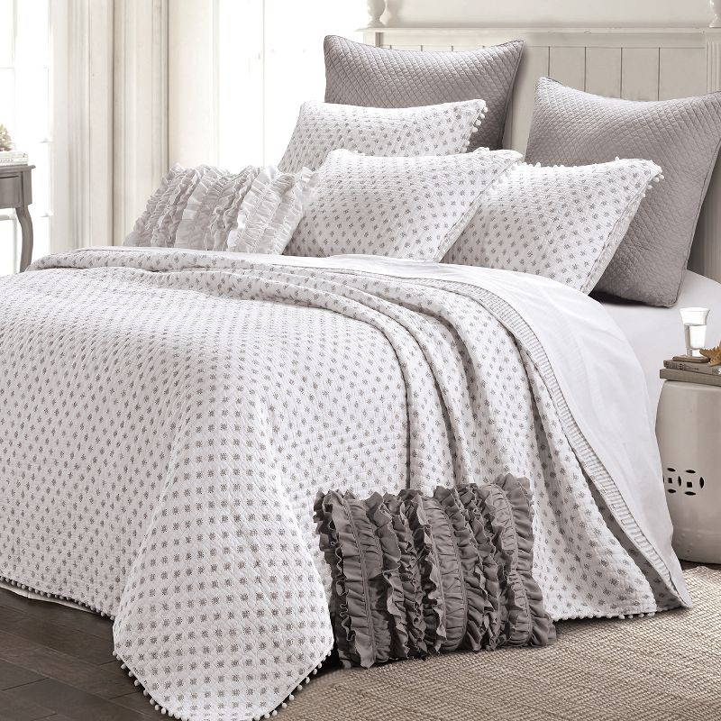 Risa Quilt Set Gray - The Industrial Shop, 1 of 6