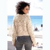 LASCANA Women's Pearl Button Cardigan Solid - image 3 of 4