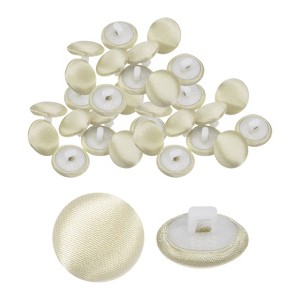 Unique Bargains Bridal Wedding Dress Suit DIY Satin Shiny Sewing Buttons 30 Pcs - 1 of 4