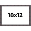 PosterPalooza | Slim Profile Brown Picture Frame - UV Acrylic, Backing Board, Hanging Hardware Included - 2 of 4