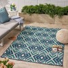 Outdoor Area Rug,  Rectangle Indoor Outdoor Home Decor Camping Rug For Living Room Balcony Porch Backyard Patio Kitchen, Easy-Cleaning - 2 of 4