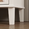Famapy White 3 Drawers Mirrored Paint Nightstand Modern Bedside Table - 4 of 4