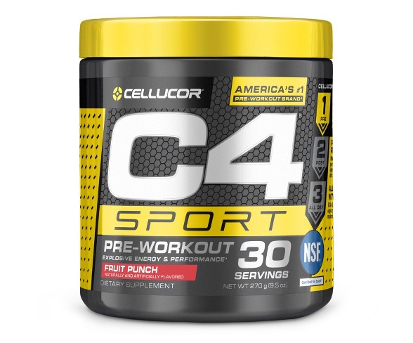 Cellucor C4 Sport Pre-Workout Powder - Fruit Punch - 9.5oz