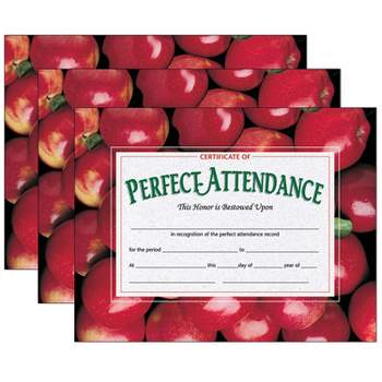 Hayes Publishing Perfect Attendance Certificates Reward Seals 30 Hayes Publishing Perfect Attendance Certificates Reward Seals 30