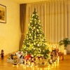 SUGIFT 7.5ft Pre-Lit Christmas Tree Holiday Decor w/1405 Tips and 400 Warm LED Lights - 2 of 4