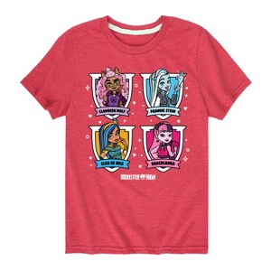 Boys' - Monster High - Character Grid Short Sleeve Graphic T-Shirt - 1 of 4