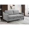 VYNXARIA 69inch 3 in 1 Convertible Queen Sleeper Sofa Bed, Modern Fabric Loveseat Futon Sofa Couch with Pullout Bed - 2 of 4