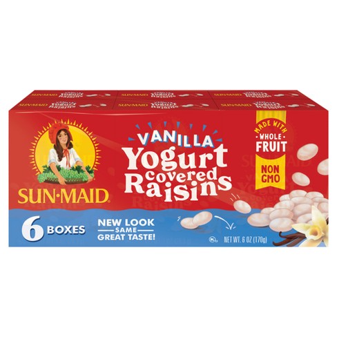 Sun-Maid Vanilla Yogurt Raisins - 6ct - image 1 of 4