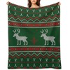 DSANE Christmas Deer Christmas Throw Blanket Soft Fleece Christmas Blanket Cozy Flannel Throw for Couch Bed - 2 of 4