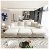 KTMBDW 102.4" Sofa Couch, Comfy Couches for Living Room, Plush Corduroy Sofas for Living Room, Tool-Free Setup Deep Seat Sofa - 2 of 4