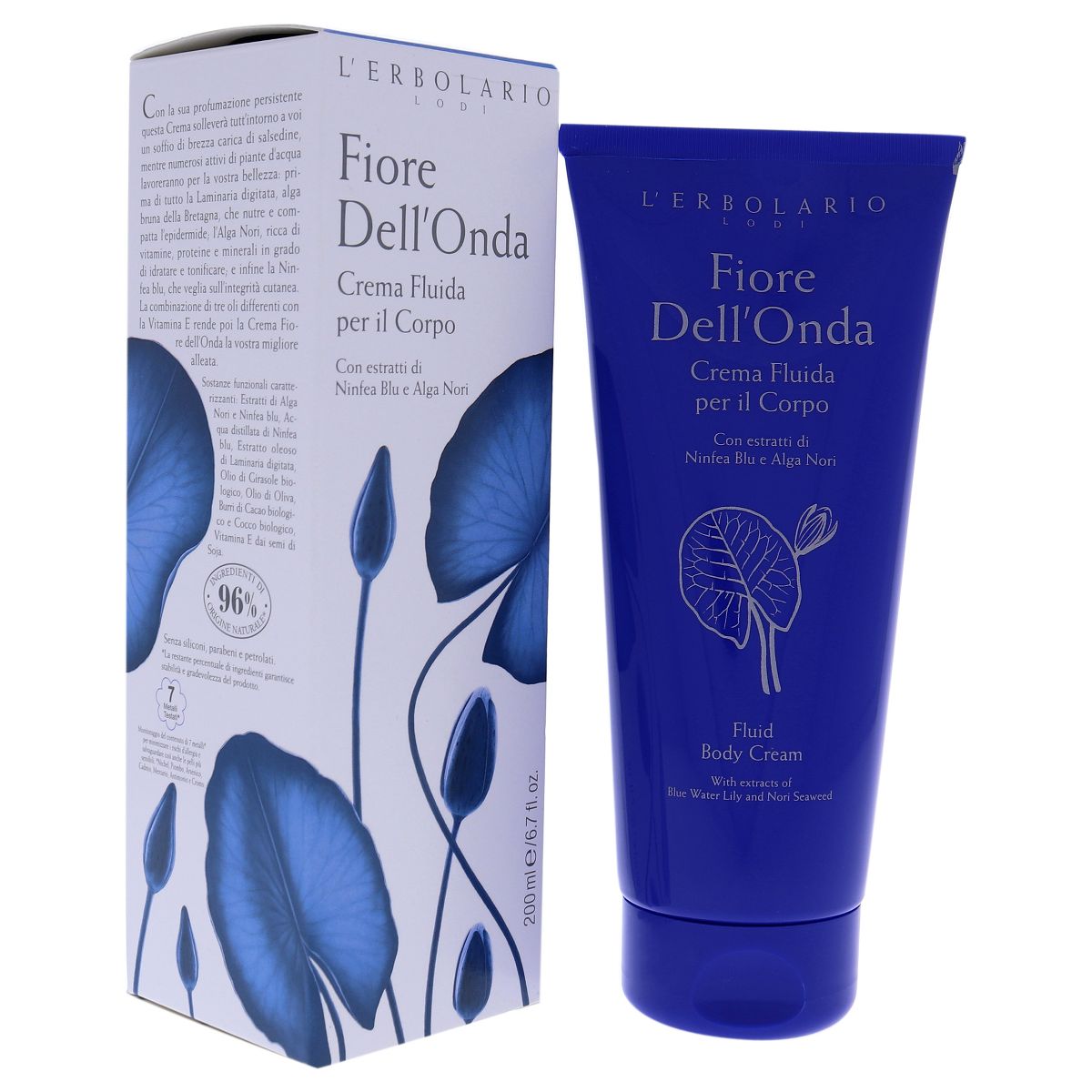 L'Erbolario Fiore Dell'Onda Fluid Body Cream - Body Cream for Dry Skin - 6.7 oz - thumbnail 2