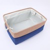 Unique Bargains Fabric Collapsible Storage Organizer Basket with Handles - 3 of 4