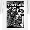 TMNT Comic Origins Turtle Ninjas Crosshatch Art Men's White Short Sleeve Crew Neck Tee - image 2 of 3