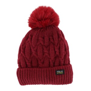 Polar Extreme Girl's Insulated Thermal Cable Knit Winter Cuff Beanie with Pom - 1 of 2