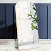 Muselady 70" Height x 31.5" Width Oversize Arch-Crowned Top Dressing Full Length Mirrors/Leaning Floor Mirrors With Stand-The Pop Home - 4 of 4