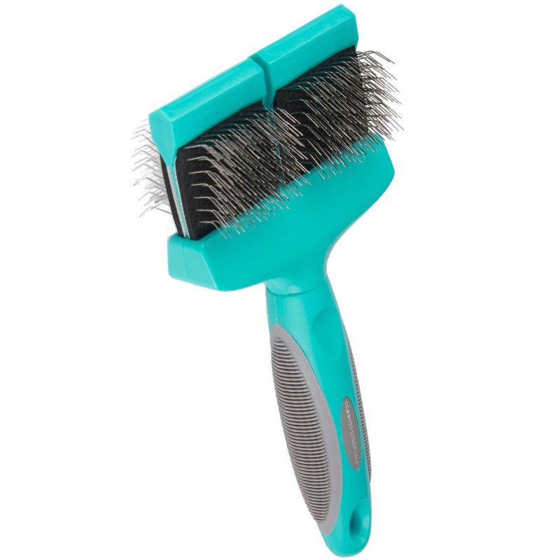 Groomer Essentials Flexible Slicker Brush - Double/Soft, 1 of 5
