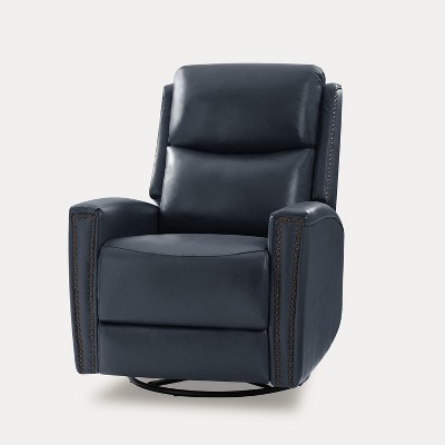 Hilario Fall 30.31''Wide Genuine Leather Swivel Rocker Recliner  Deal of the day | ARTFUL LIVING DESIGN