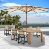 Syemin Patio Accent Chairs, Outdoor Tall Adirondack Chair with High Back, Widened Arms for Backyard, Garden, Yard, Brown, 27.95"*27.09"*45.83" - 3 of 4