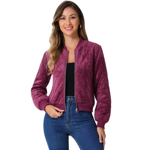 Red velvet bomber jacket womens new arrivals